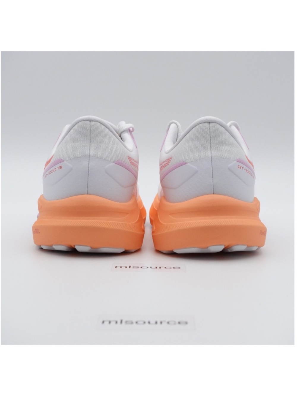 NEW Size 9.5 Women's ASICS GT-1000 13 Running Shoes 1012B663-101 White/Coral Ree - Picture 5 of 7